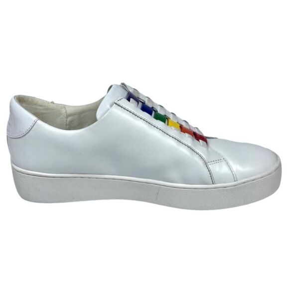 Michael Kors White Leather Sneakers Women’s Size 10 Medium – Great Condition - Picture 6 of 9